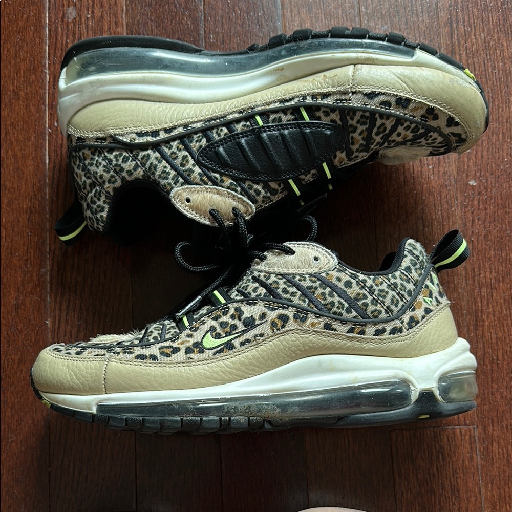 Nike Air Max 98 Animal Print Sneakers with Black Accents